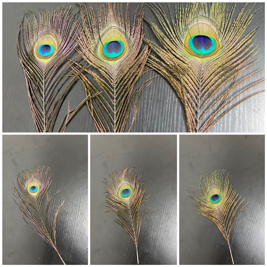 25-30cm peacock feather middle eye handicraft feather accessory Headband decoration DIY fan Peacock feather pic 17