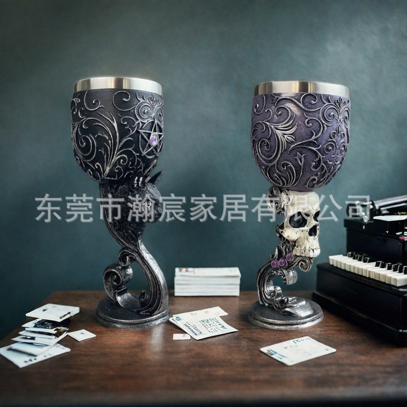 Personalized decorated retro cocktail cups, high appearance level, creative and spoof cups, high-end gift ornaments, wine glasses pic 9