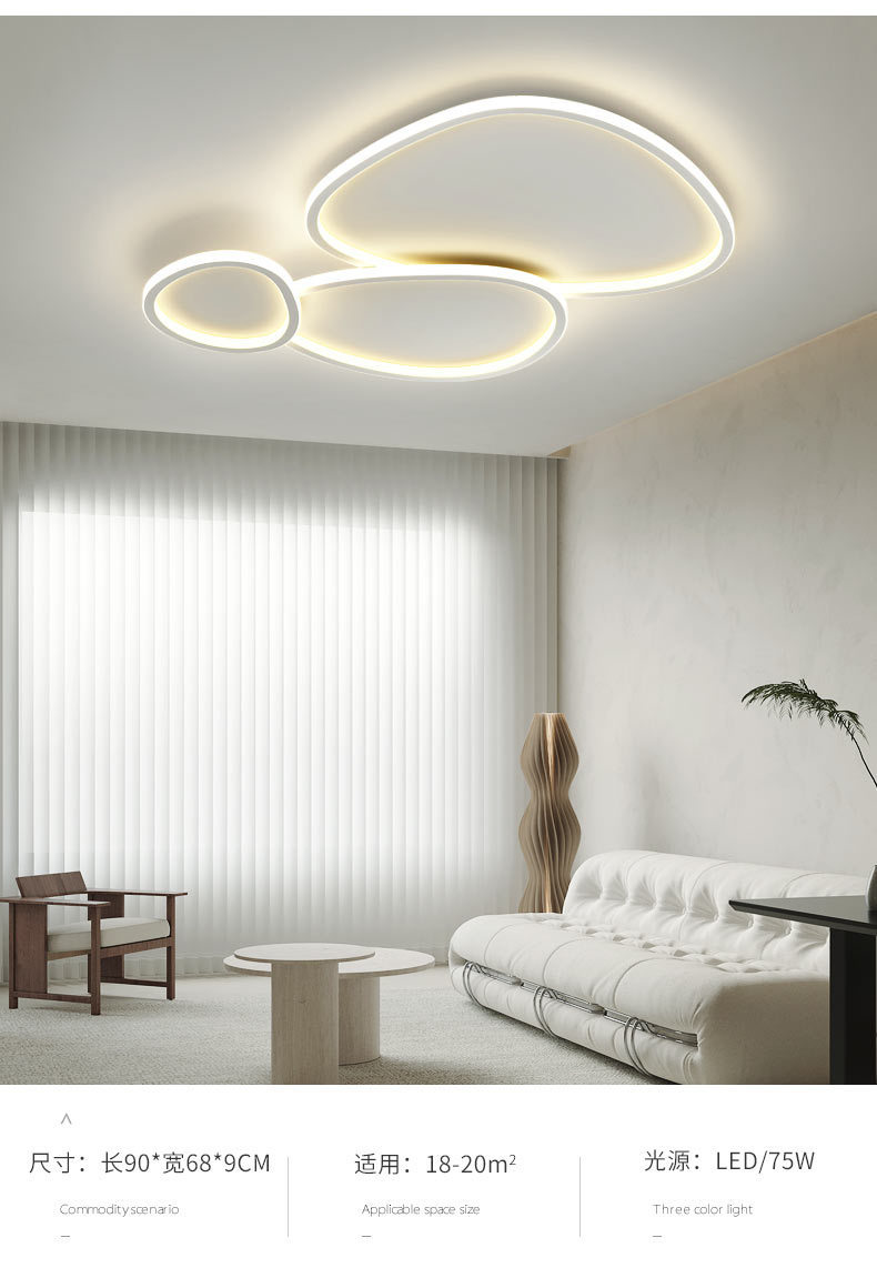 Nube influenciador techo lámpara estilo crema moderno cálido chicos niñas niños luz de habitación luz de dormitorio calabaza luz de red pic 1