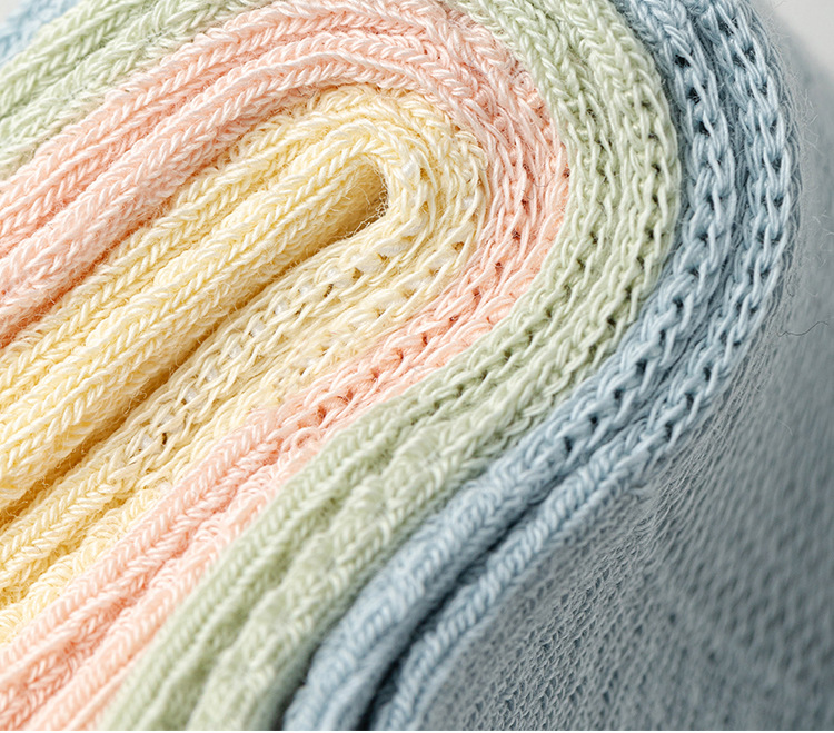 袜子春夏吸汗女士纯棉船袜薄款浅口纯色网眼透气短筒袜抗起球袜子详情12