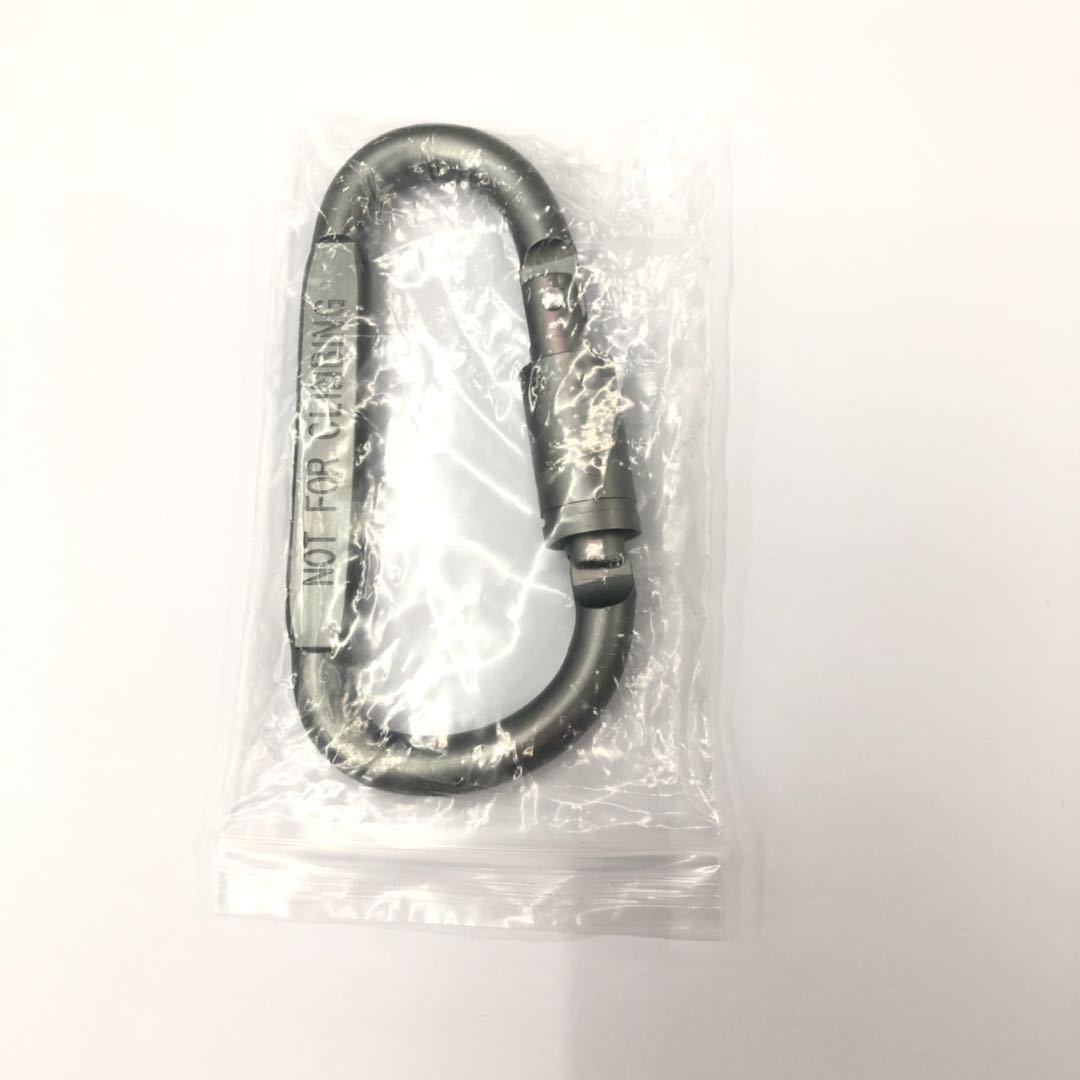 High-quality aluminum alloy mountaineering buckle D-shaped quick hanging, thickened hanging buckle D-shaped mountaineering buckle multi-functional quick hanging pic 21