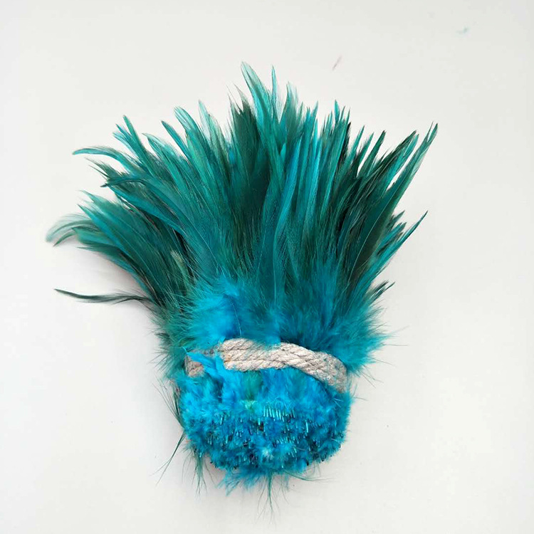 Hunan origin: 5-6-inch colorful chicken feathers, cat toys, dream catchers, hat flower accessories, DIY feathers pic 22