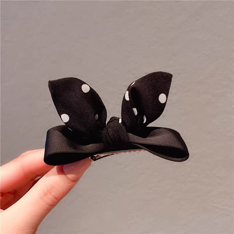2025 High-end retro three-dimensional bow hair clip, Hepburn style elegant hair clip, ear top clip, hair accessory pic 11