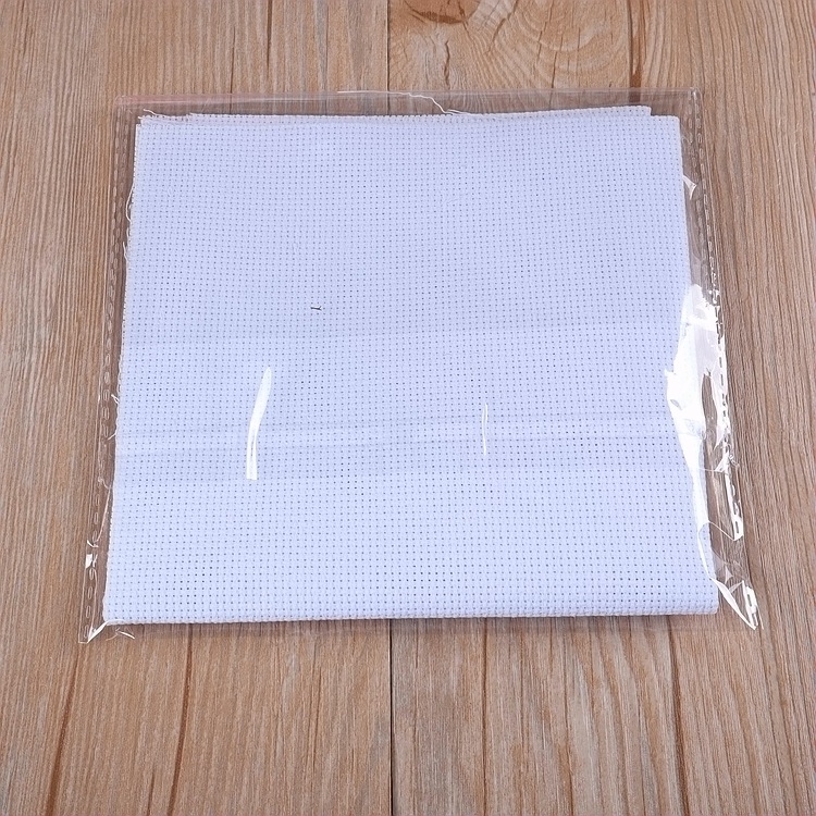 Cross-stitch handmade fabric available in multiple sizes such as 14CT and 11CT, and can be cut. Factory direct sales and wholesale of polyester-cotton and pure cotton pic 13