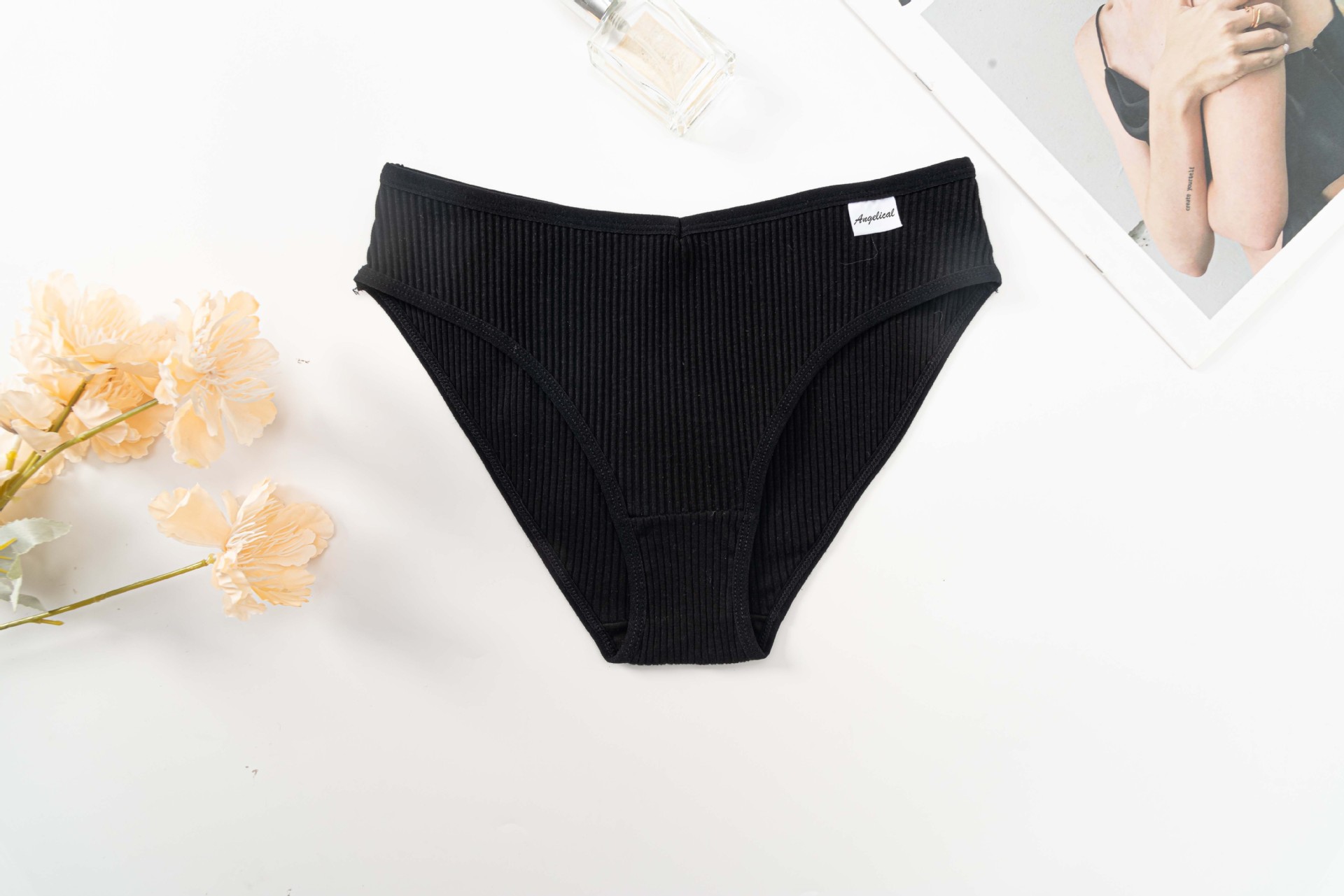 跨境欧美女士内裤中腰透气提臀女内裤高弹舒适女士三角裤批发直供详情14