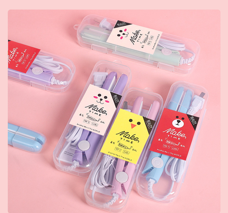 迷你卷发棒直发器便携式直发夹直卷两用夹板学生宿舍蓬松刘海夹板                              详情9