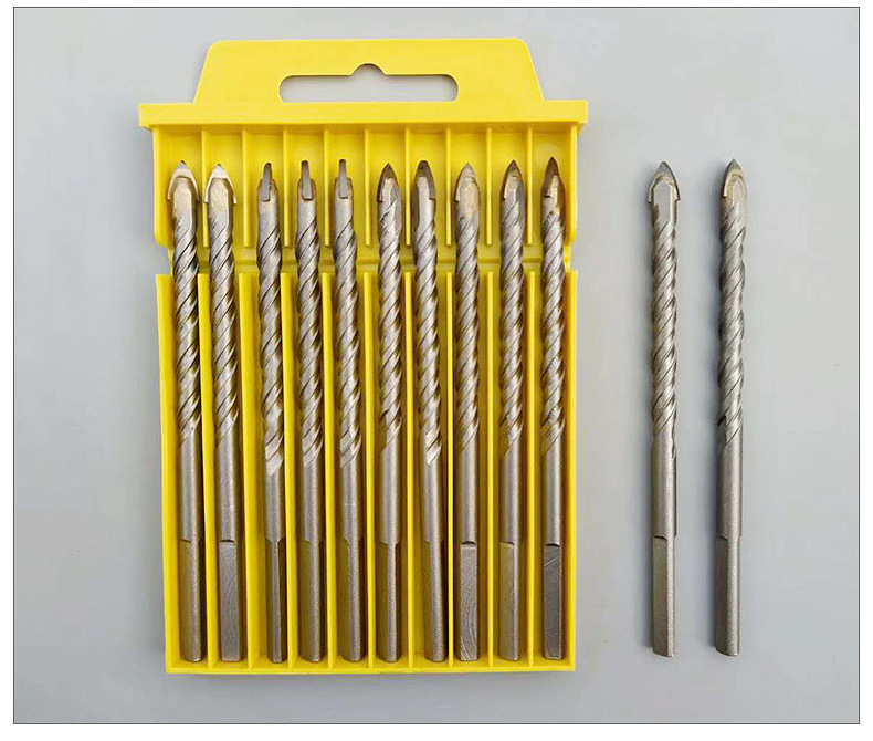 Tile, glass, ceramic cross drill bit, Bawang drill, marble, multi-functional hard alloy twist triangle drill pic 10