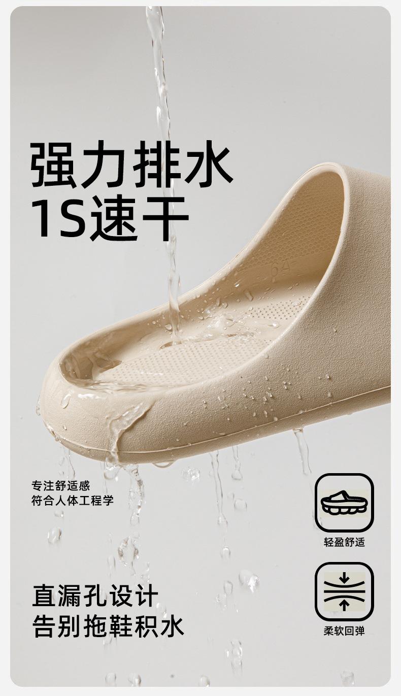 浴室漏水防滑拖鞋女士夏季室内居家卫生间洗澡防摔凉拖鞋家用男士详情4