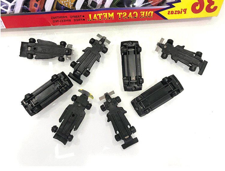Cross-border alloy cart 10pcs caja de color caja de regalo 10pcs 10pcs pack coche de juguete para niños alloy sliding cart pic 8