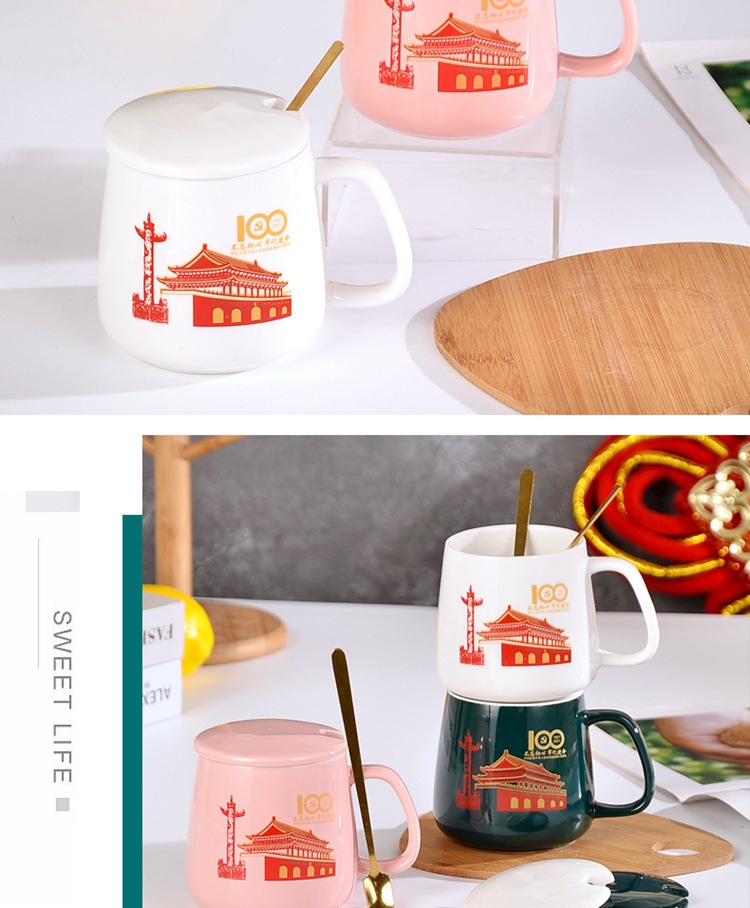 Creative warm cups, ceramic cups, mugs, event gift cups, milk cups, water cups, breakfast cups, event meeting souvenirs pic 10