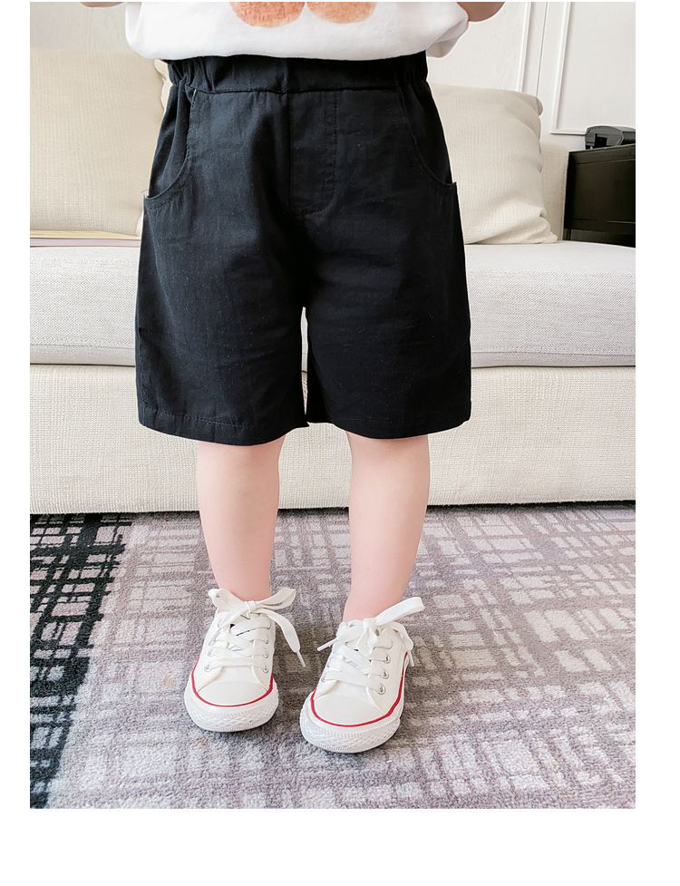 童装工装裤短裤夏季薄款男童休闲裤新款儿童夏装纯色五分外贸爆款详情18