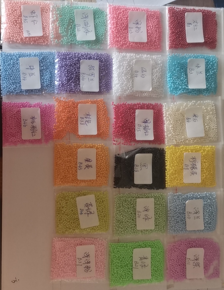 The manufacturer sells candy bead-shaped small acrylic beads, round beads without holes, and benzene-transparent solid color beads as DIY jewelry accessories pic 2