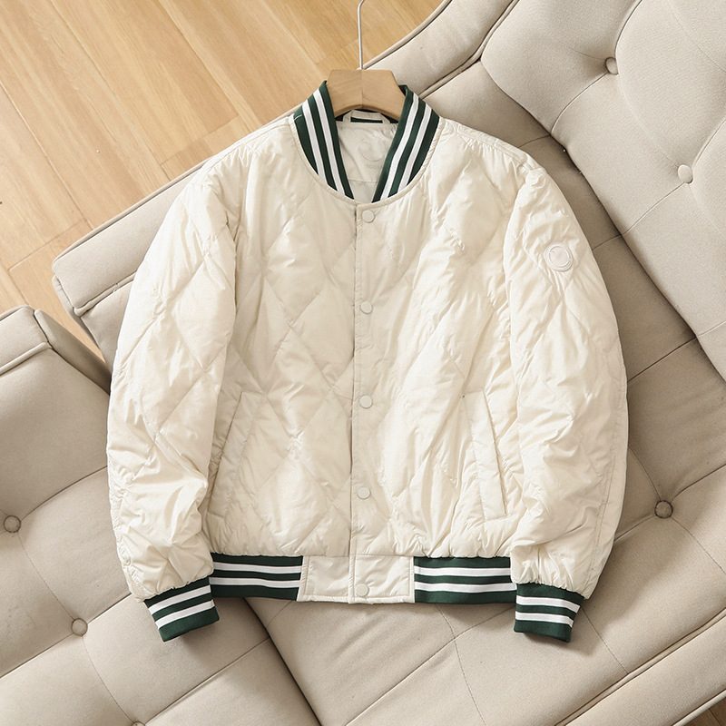 BO家原厂元单 轻薄同款秋冬保暖棒球领款式情侣男士羽绒服详情23