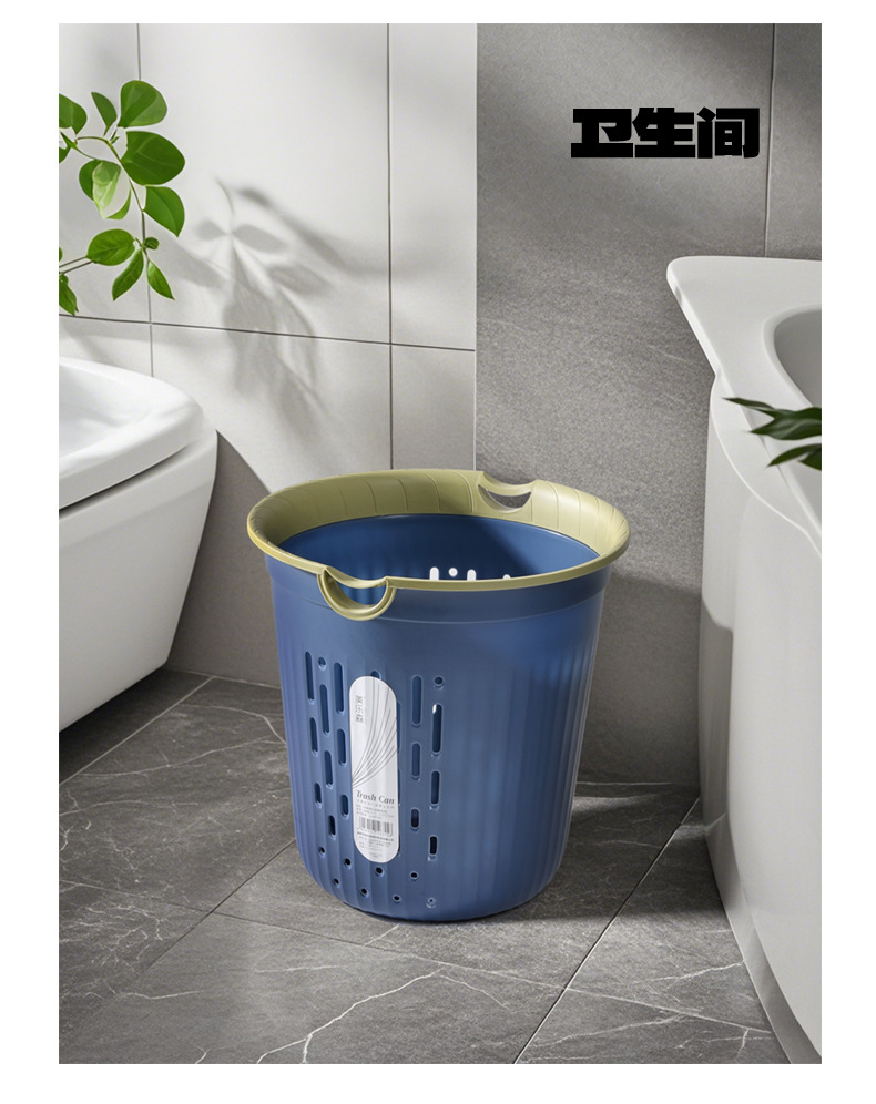New, breathable and hollowed-out ins creative household and living room trash can for the bathroom pic 11
