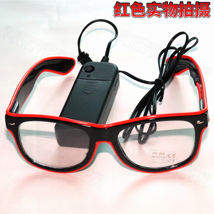 Illuminated Glasses, LED rice nails, voice-controlled bar party gifts, music night club atmosphere supplies, Neon Glasses pic 57