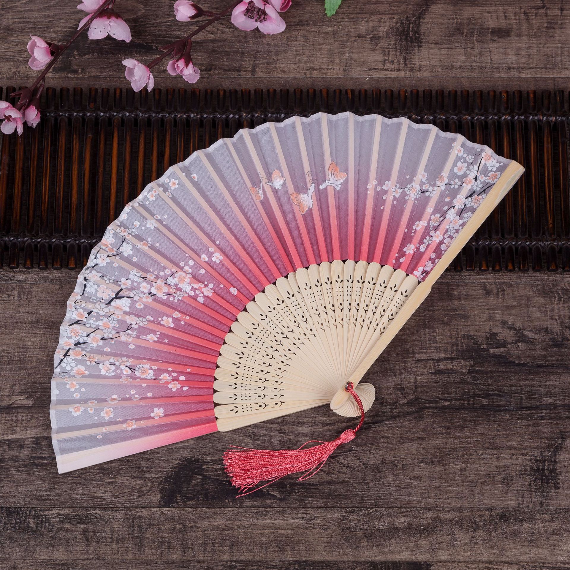 扇子折扇中国风舞蹈扇女夏季折叠扇古装日式小复古布古典古风折扇详情28