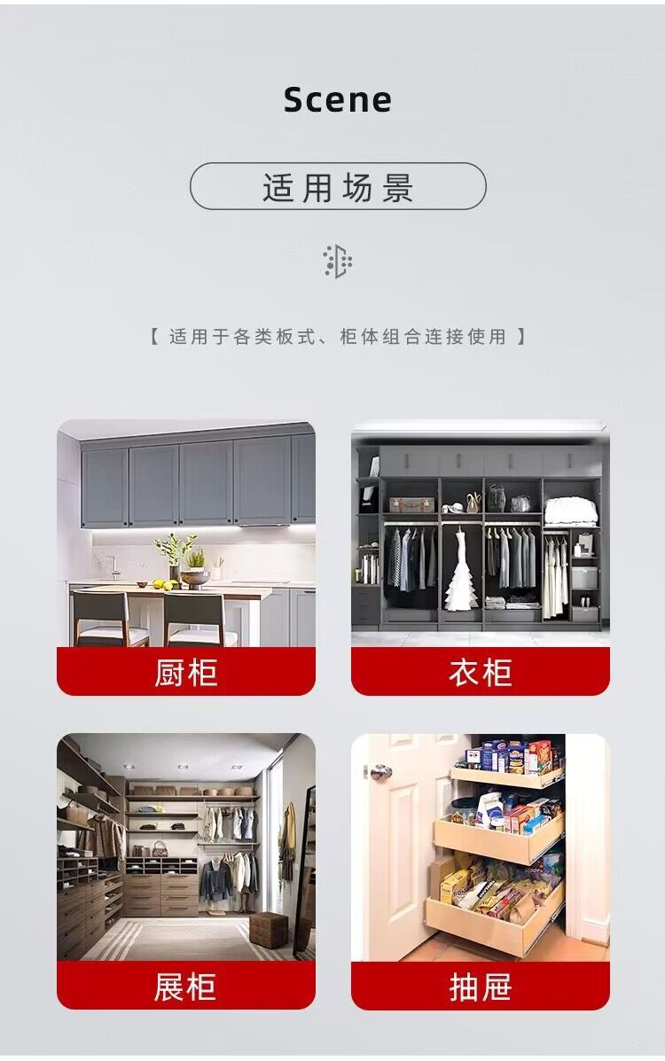 Elili hardware accessories zinc alloy pointed nut M456 with a threaded nut and no medium for pre-embedded hexagon socket in furniture pic 2