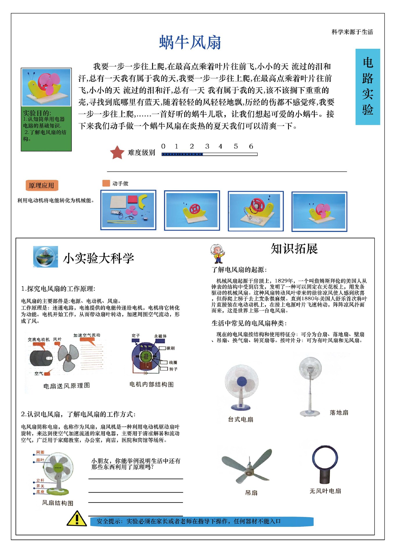 Factory direct sales, DIY technology small creations and inventions of snail fans, self-made electric fan models by Teacher Xing pic 12