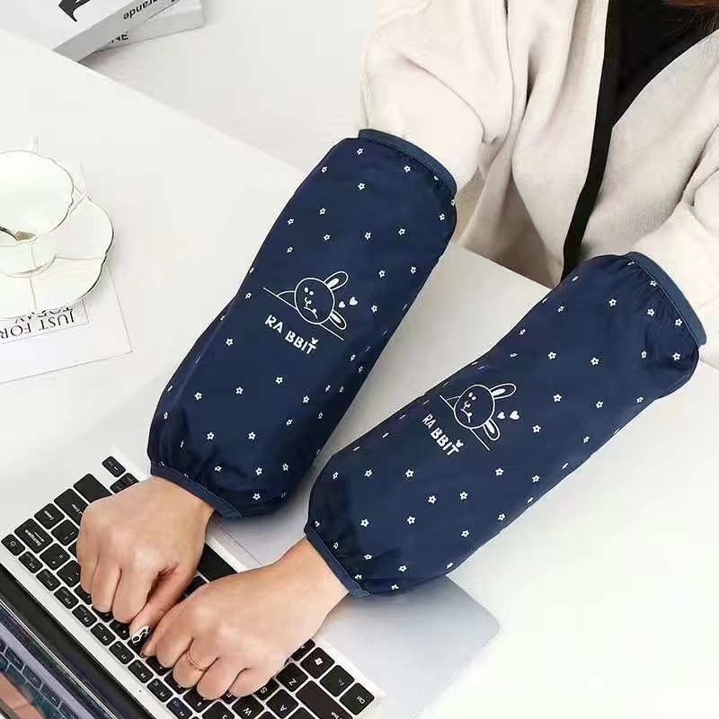 袖套男女加长款成人秋冬工作上班宽松透气纯棉布护袖防油污手臂套详情3