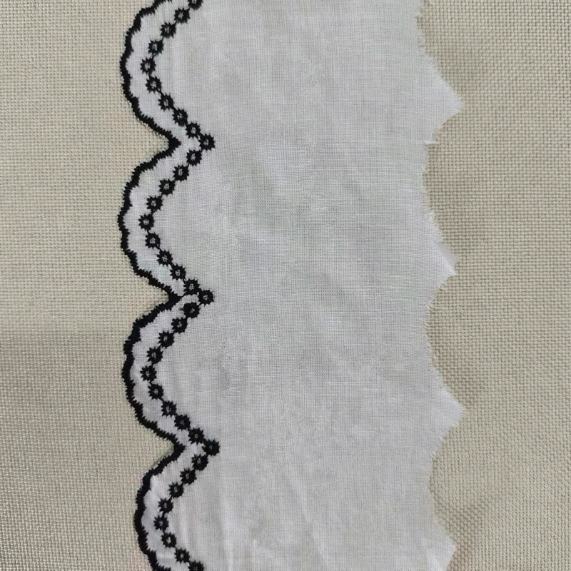 Wholesale of cotton embroidered lace, hollowed-out lace, embroidered skirt hem, clothing accessories, milk silk, perforated, barcode 2.5 pic 53