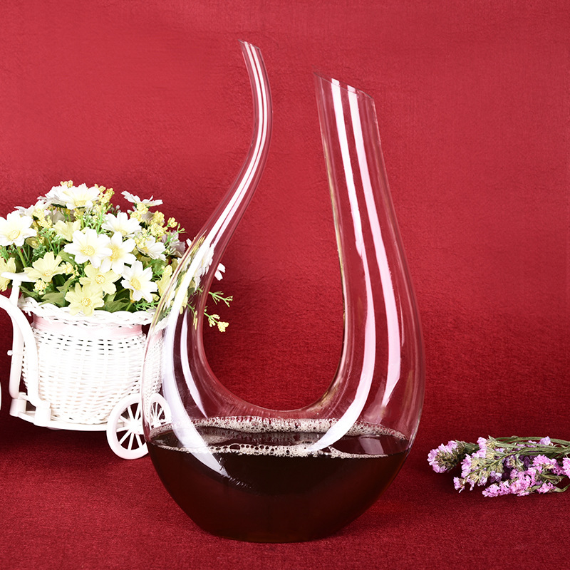 Crystal glass decanter, hand-handled wine pot, household restaurant quick handle decanter, wine pouring pot, household decanter, hotel decanter, glass decanter, decanter, wine pouring pot pic 7