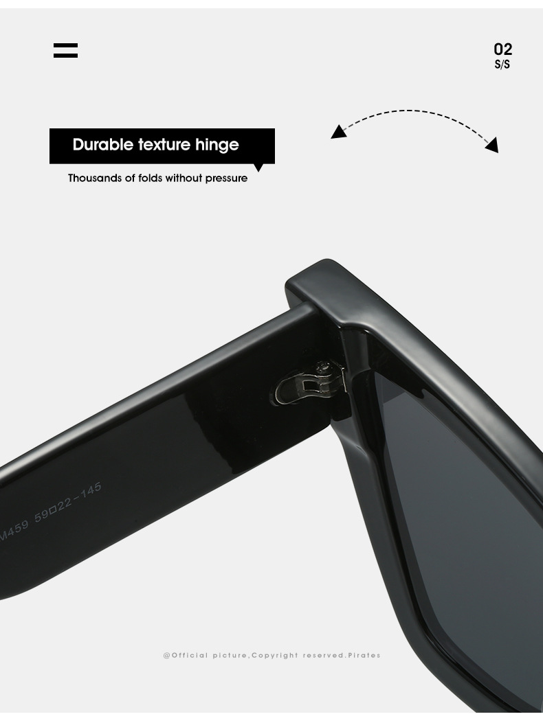 欧美女士猫眼太阳镜彩色花纹修饰脸型潮流墨镜街拍派对眼镜M459详情15