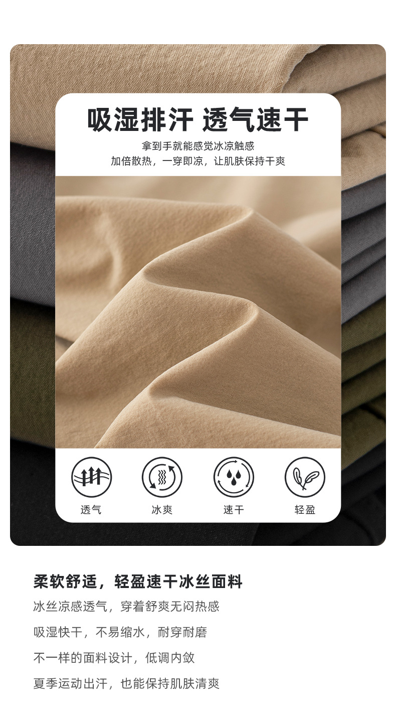 American quick-drying ice silk POLO shirt for men, summer YAMA STYLE mountain outdoor moisture-absorbing, breathable and cool short-sleeved T-shirt pic 3