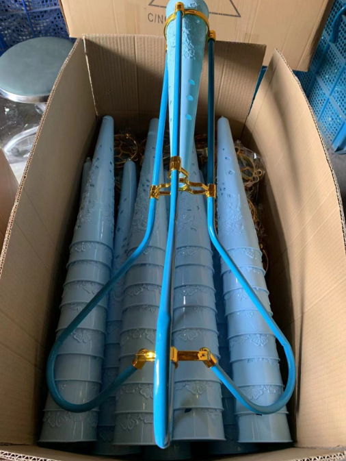 Wedding welcome corridor flower stand, passageway flower basket, rose iron basket, small cultural scene decoration props, basket supplies pic 39