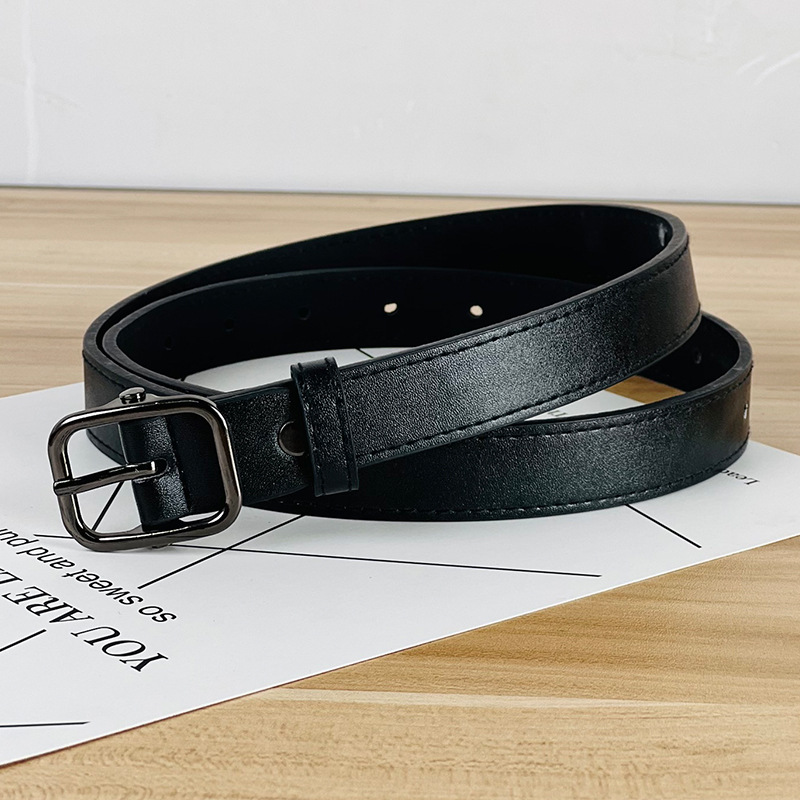 复古皮带女士时尚百搭装饰细腰带ins风简约黑色休闲牛仔裤裤带潮详情7