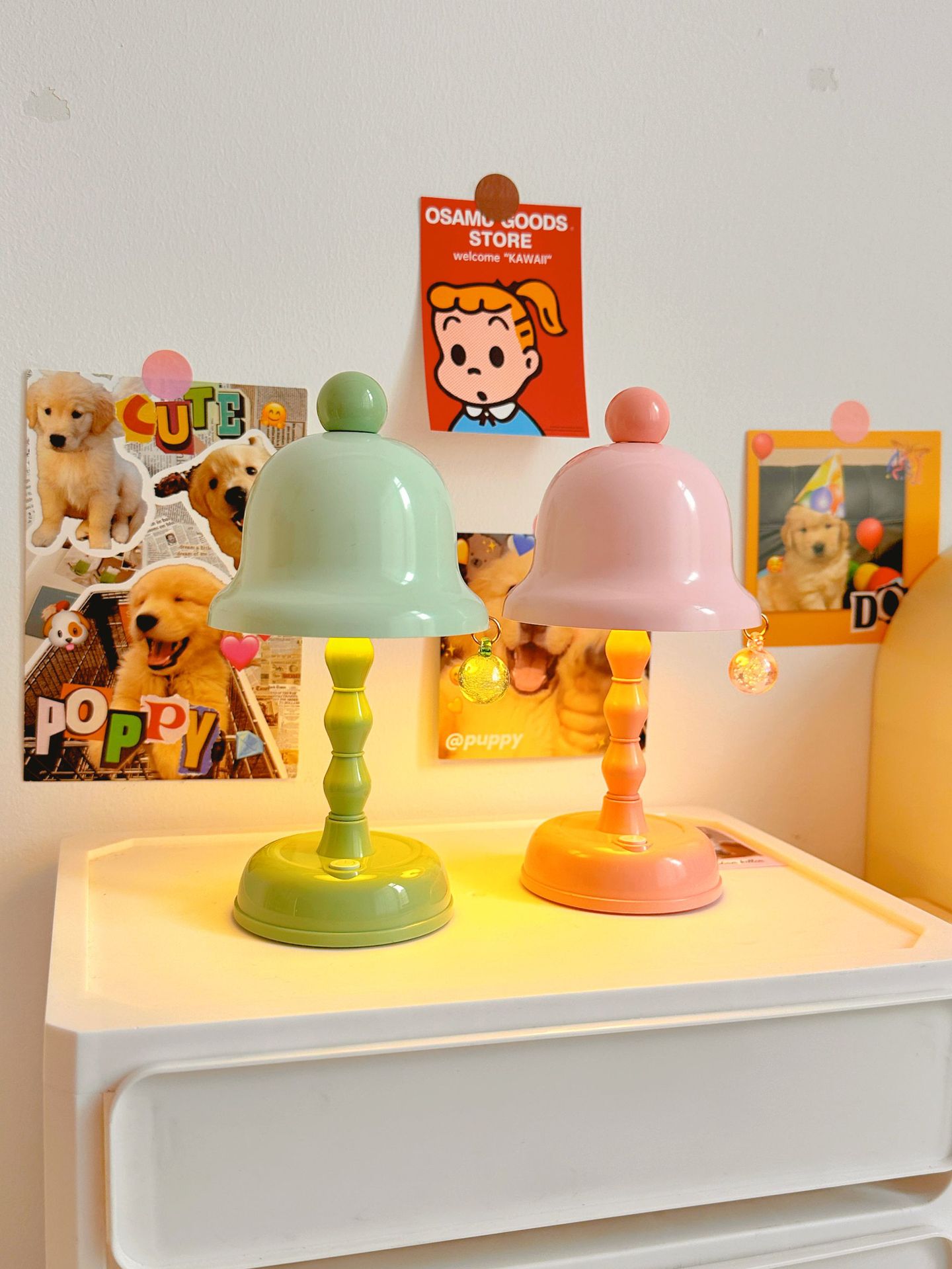 Special desk lamp for student study, small bedside lamp for dormitory bedroom, decorative item, cute battery-powered ambient light pic 7