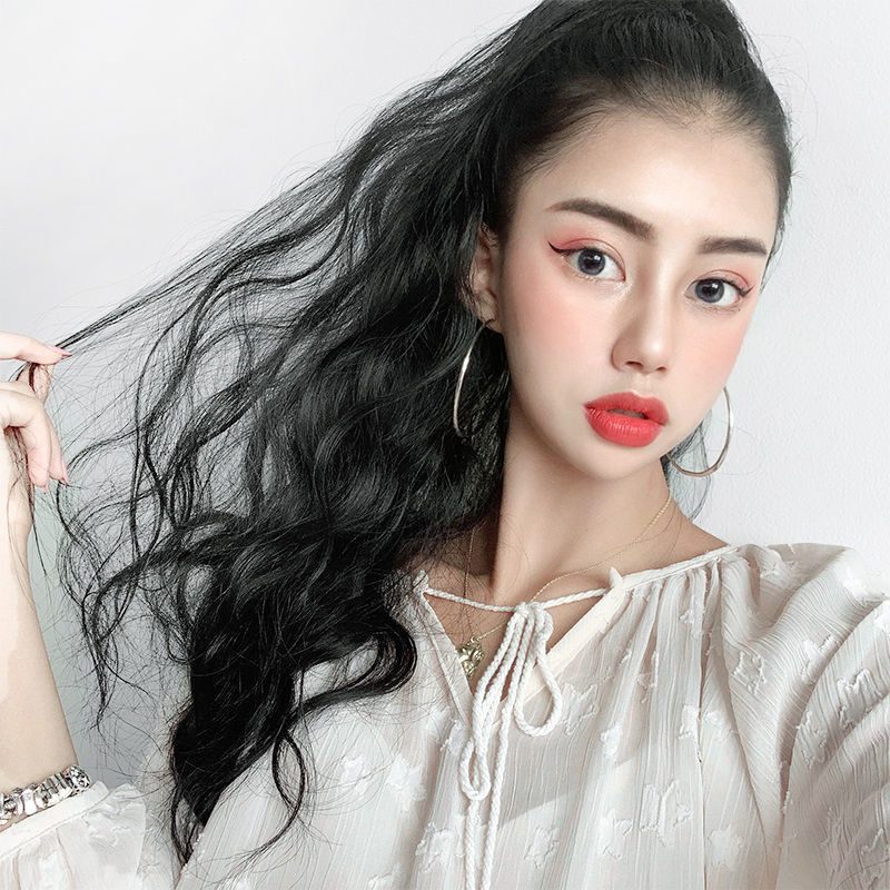 Amazon cross-border best-selling wig, ponytail, big grip, water ripple style, the same as the popular Internet celebrity, factory direct sales, one-piece consignment pic 9