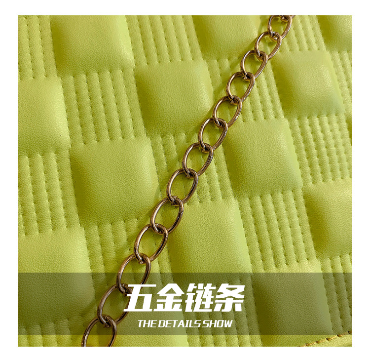 网红手提包包2021新款时尚单肩女包休闲感洋气斜挎简约ins链条包详情5