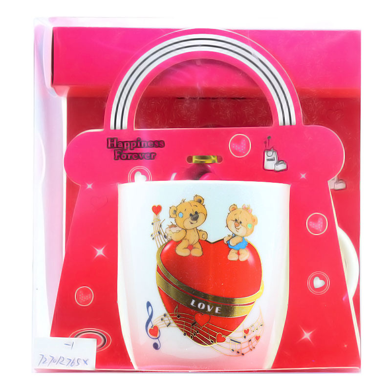 厂家直销热款卡通陶瓷咖啡杯带小熊套装可爱少女马克杯情人节礼品情侣小礼物370ML大容量家用通用牛奶杯支持做客logo详情7