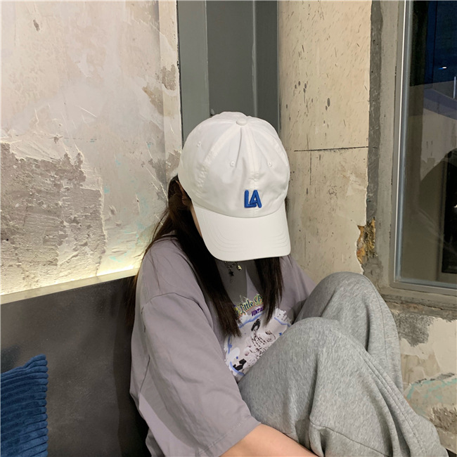 韩国软顶遮阳帽la棒球帽女可调节小标道奇队简约情侣ny鸭舌帽男潮详情16