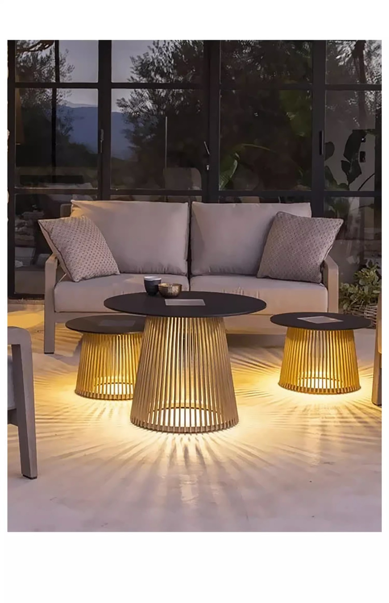 Lámparas de césped solar al aire libre lámparas de pie al aire libre luces de patio al aire libre villa a prueba de agua moderno paisaje luces pic 8