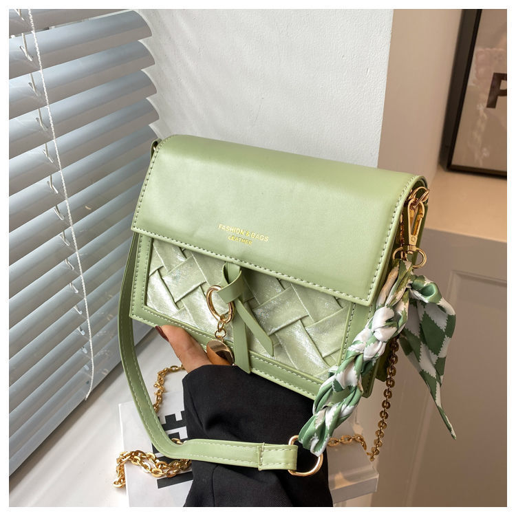 韩版时尚单肩包包女2024夏季新款洋气百搭小众ins链条包斜跨小包详情39