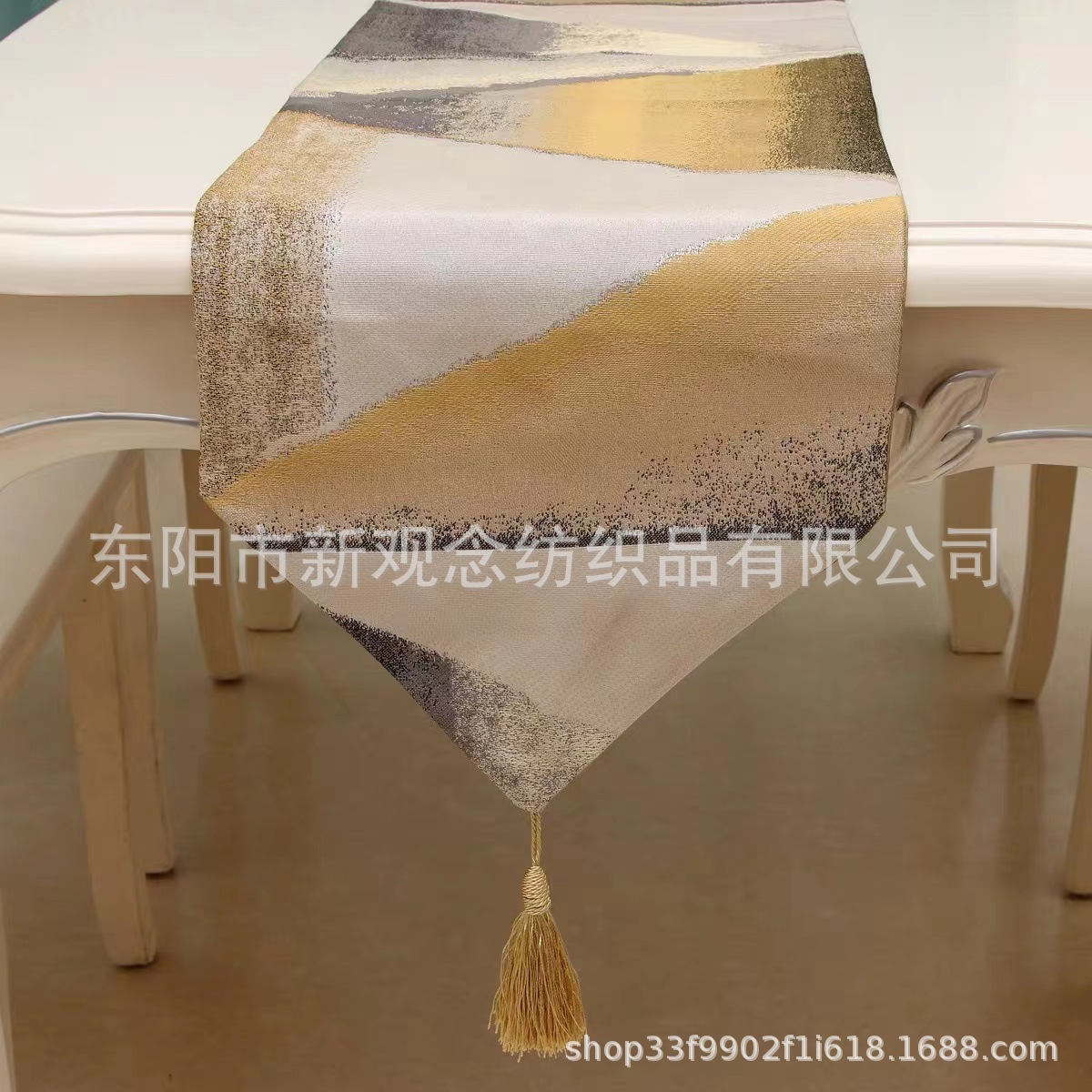 新品现货 几何抽象桌旗  桌骑 酒店床旗客厅茶几桌布 厂家直销详情2