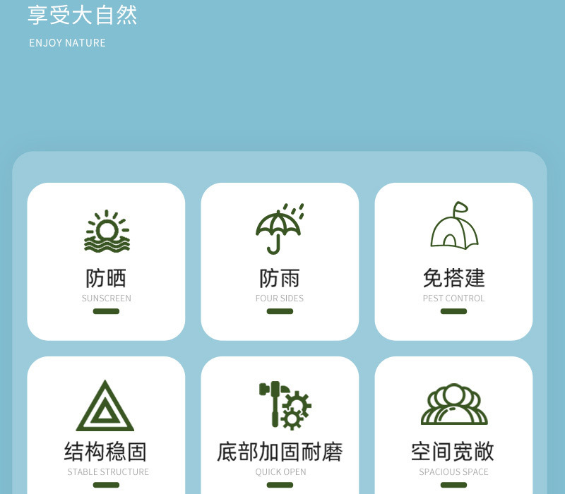 Tent outdoor camping, automatic camping vehicle rear extension tent, tent mosquito-proof canopy, quick car roof yurt pic 5