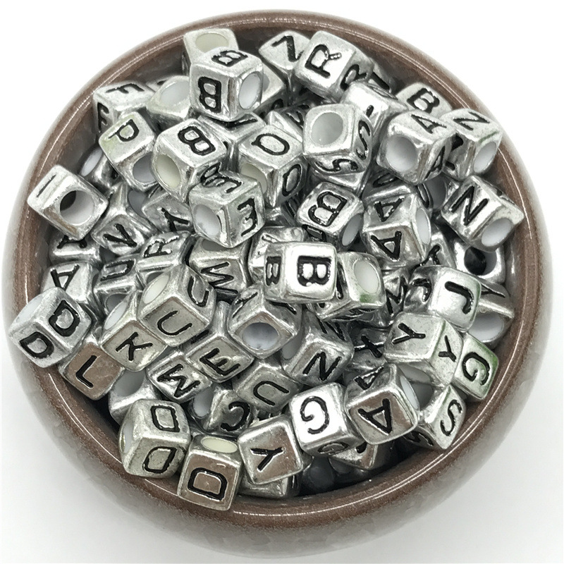 字母挂件混合亚克力珠英文珠子DIY饰品配儿童早教工具手工串珠详情8