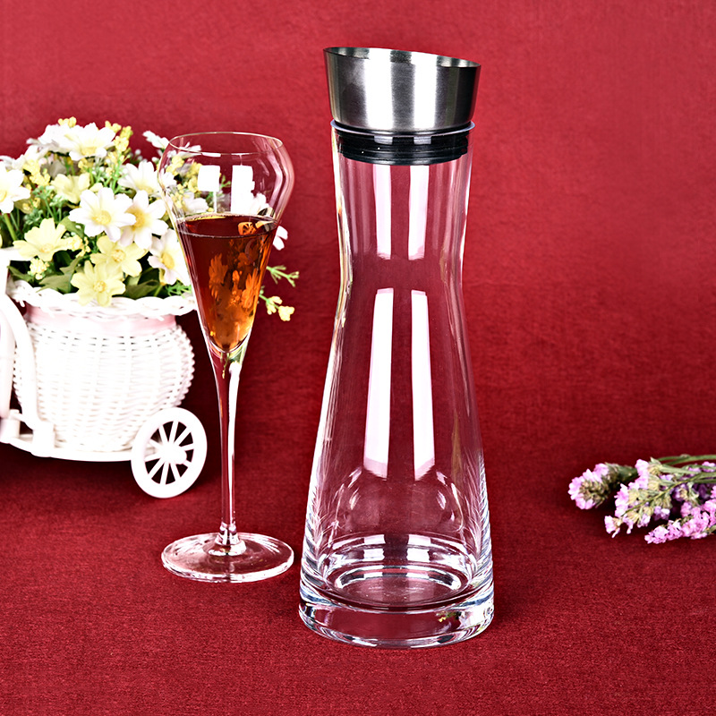 Crystal glass decanter, hand-handled wine pot, household restaurant quick handle decanter, wine pouring pot, household decanter, hotel decanter, glass decanter, decanter, wine pouring pot pic 9