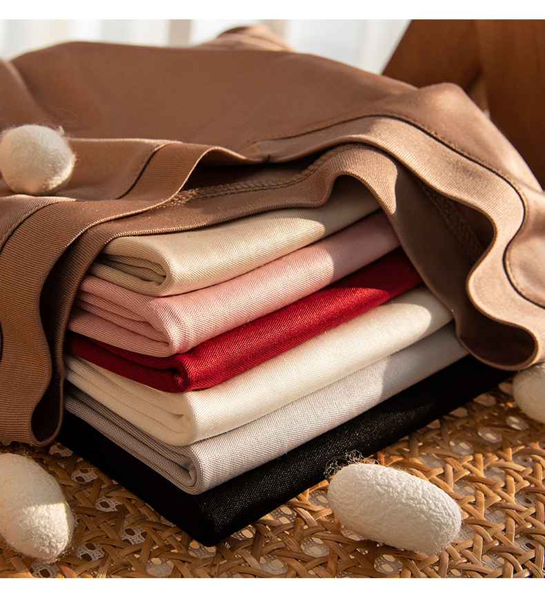 春夏季新款真丝短袖T恤女时尚v领打底衫桑蚕丝女装上衣透气亲肤详情11