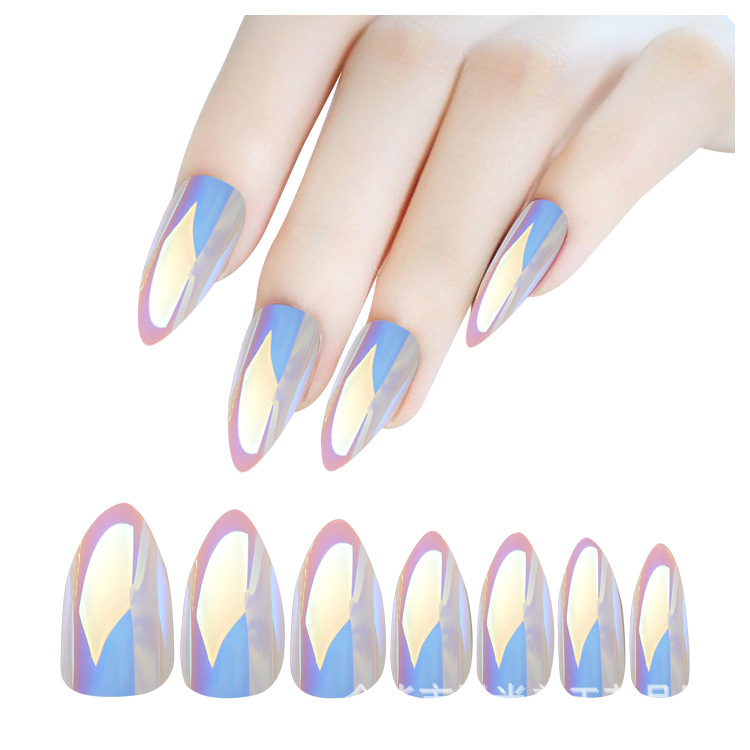 Wholesale nail polish plates, Nails metal irider wearable nail polish mirror plate discount promotion, fake beauty nail polish plates exclusively for export pic 4