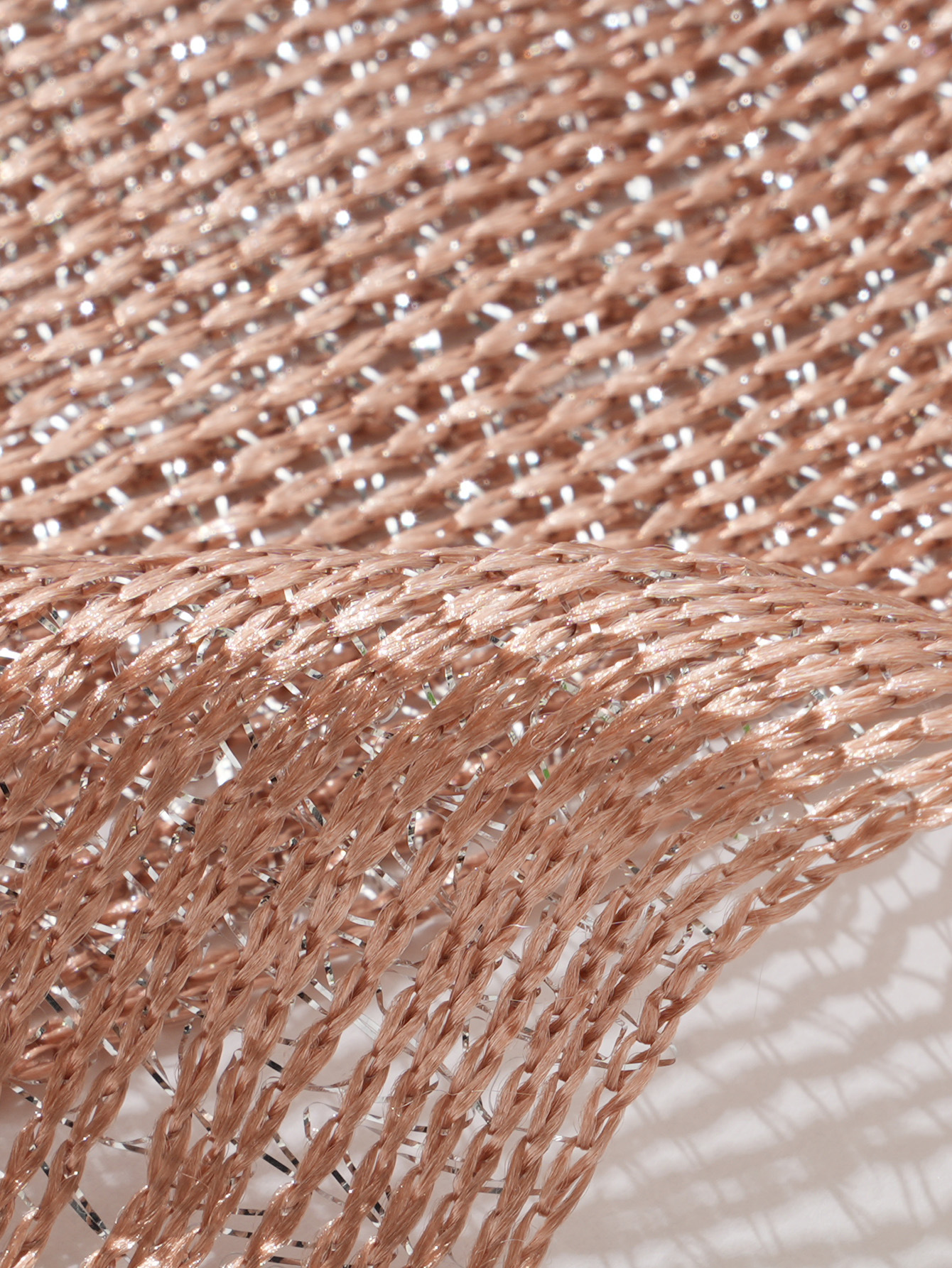 跨进专供 欧美爆款金银丝长流苏平板巾舞会婚礼派对晚礼服披肩女详情4