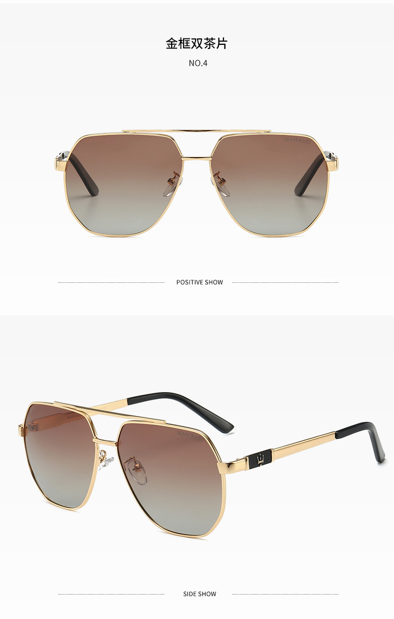 新款太阳镜男士偏光蛤蟆镜欧美跨境大框时尚潮流网红抖音眼镜0136详情15