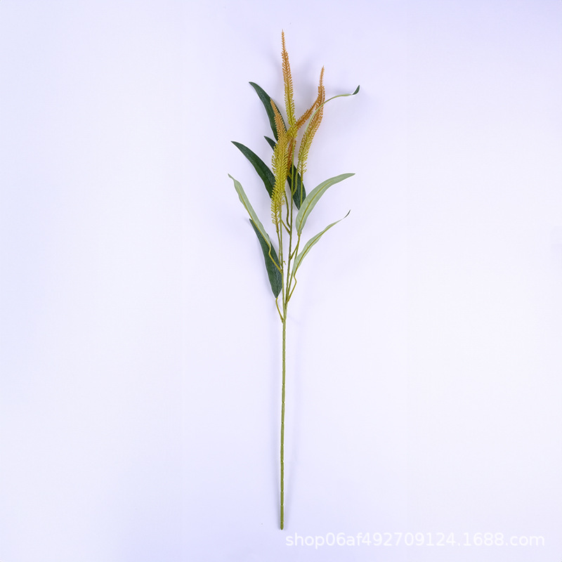 高仿真绿植狗尾巴草摆设塑料套装饰品小盆栽餐桌茶几仿详情5