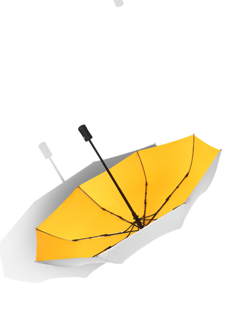 Titanium silver glue thickened three-fold umbrella, sun protection and UV protection folding umbrella, all-weather and all-weather sun umbrella, advertising umbrella pic 42