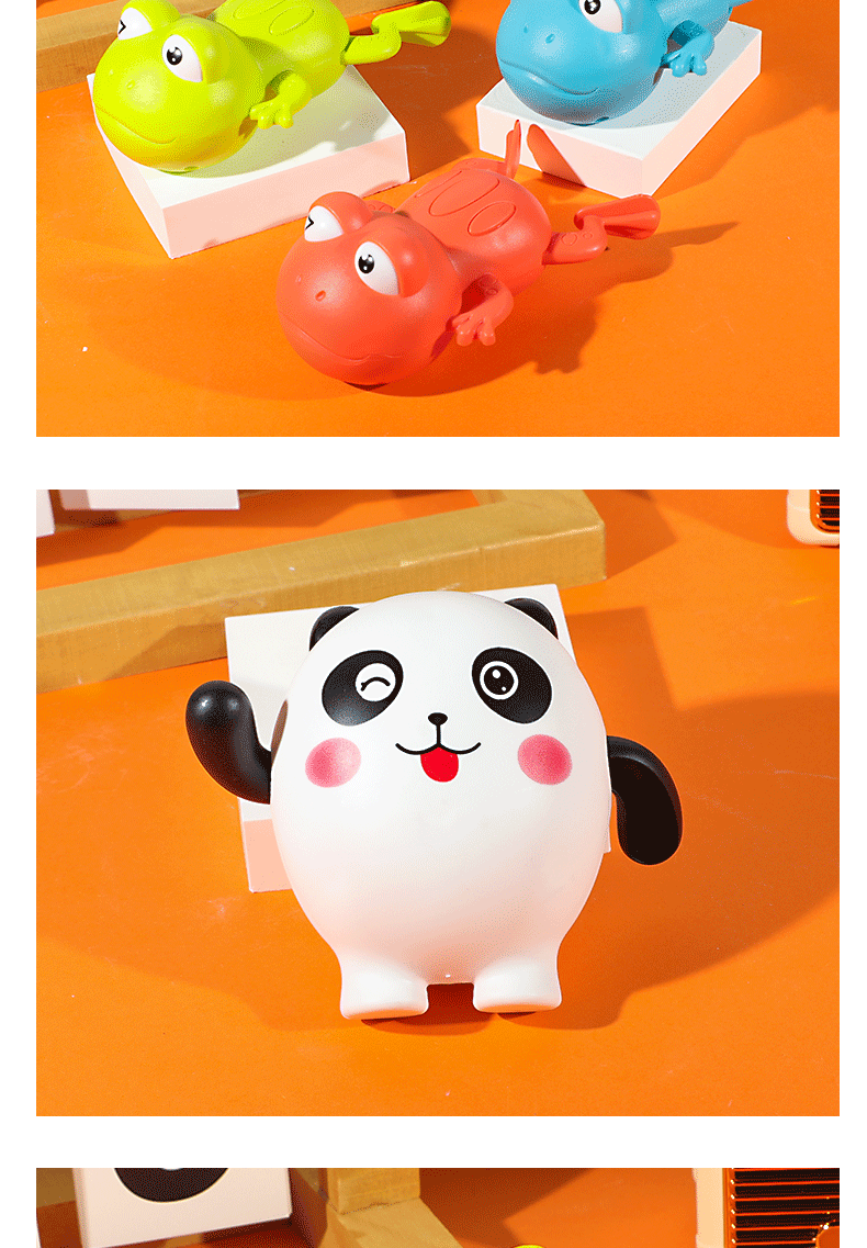 地摊批发游泳小乌龟婴幼儿洗澡戏水玩具宝宝沐浴室上链发条小鸭子详情16