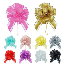 跨境 圣诞拉花彩带 节日派对礼盒包装丝带 30#立体球形手拉花详情3