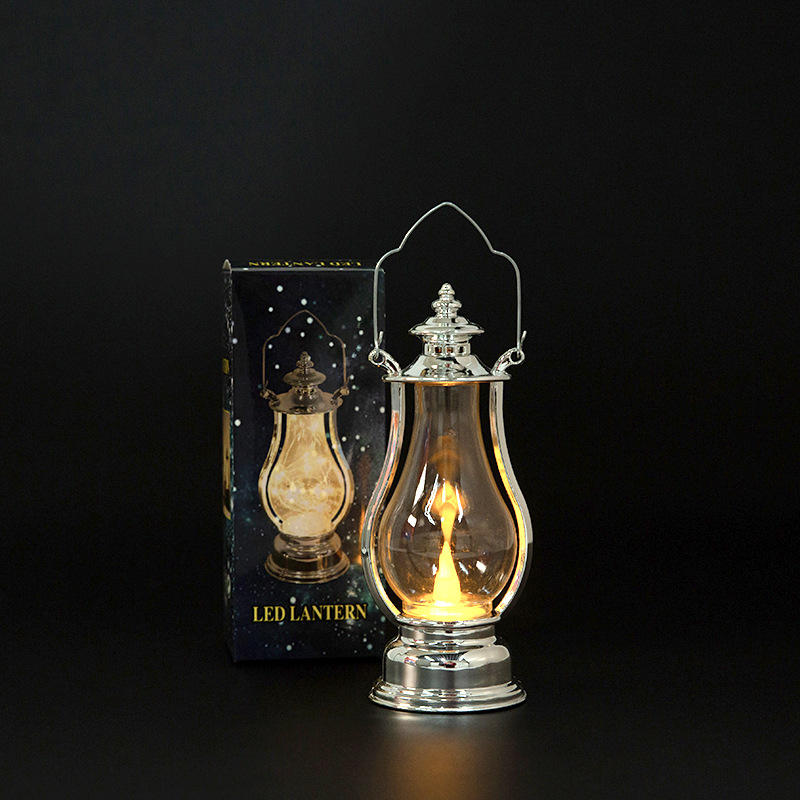 Luminous portable small horse lamp, candle lamp, creative led retro small oil lamp pic 8