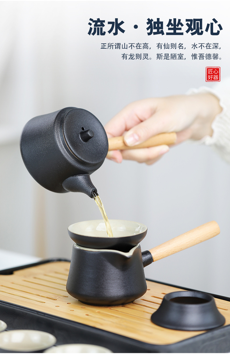 Wholesale travel tea sets, tea trays, household Gongfu tea sets, outdoor portable teapots, ceramic New Year gifts pic 13